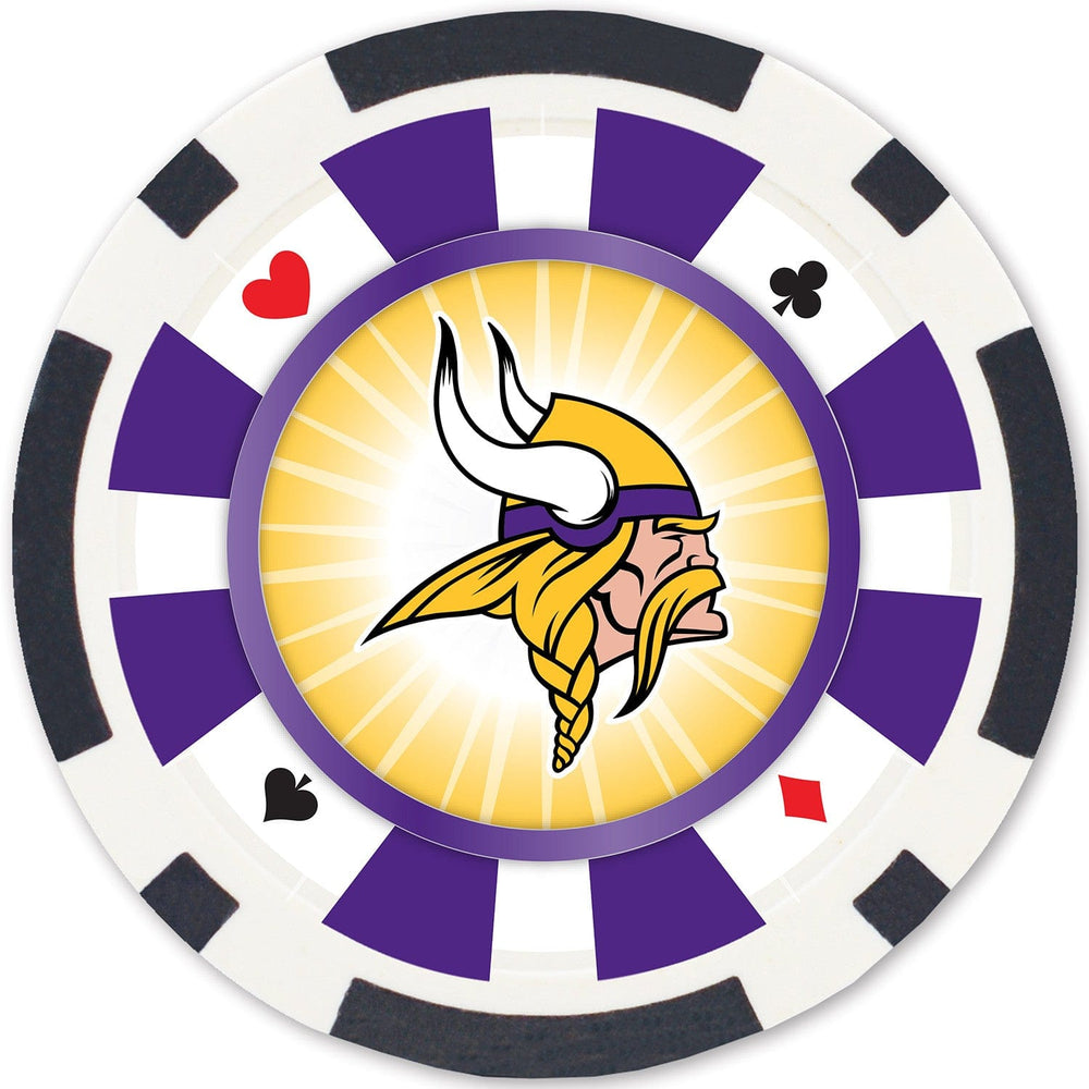 Minnesota Vikings 100 Piece Poker Chips (ONLINE ORDER ONLY)