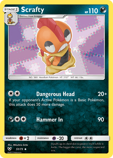 Scrafty (51/73) [Sun & Moon: Shining Legends] (Online Only)