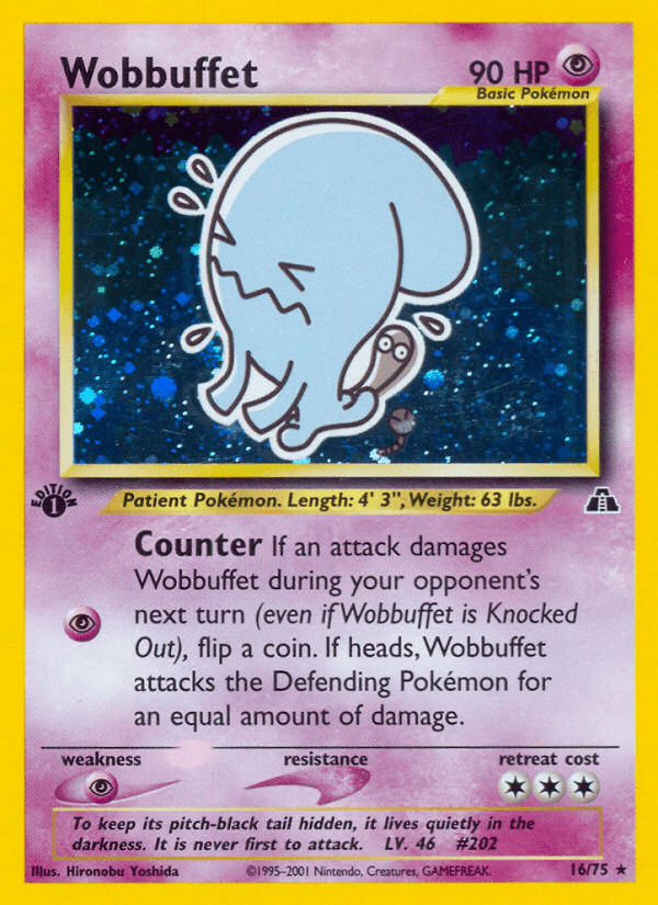 Wobbuffet (16/75) [Neo Discovery 1st Edition] (Online Only)