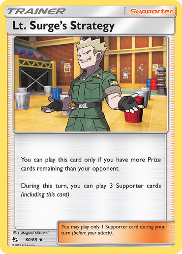 Lt. Surge's Strategy (60/68) [Sun & Moon: Hidden Fates] (Online Only)