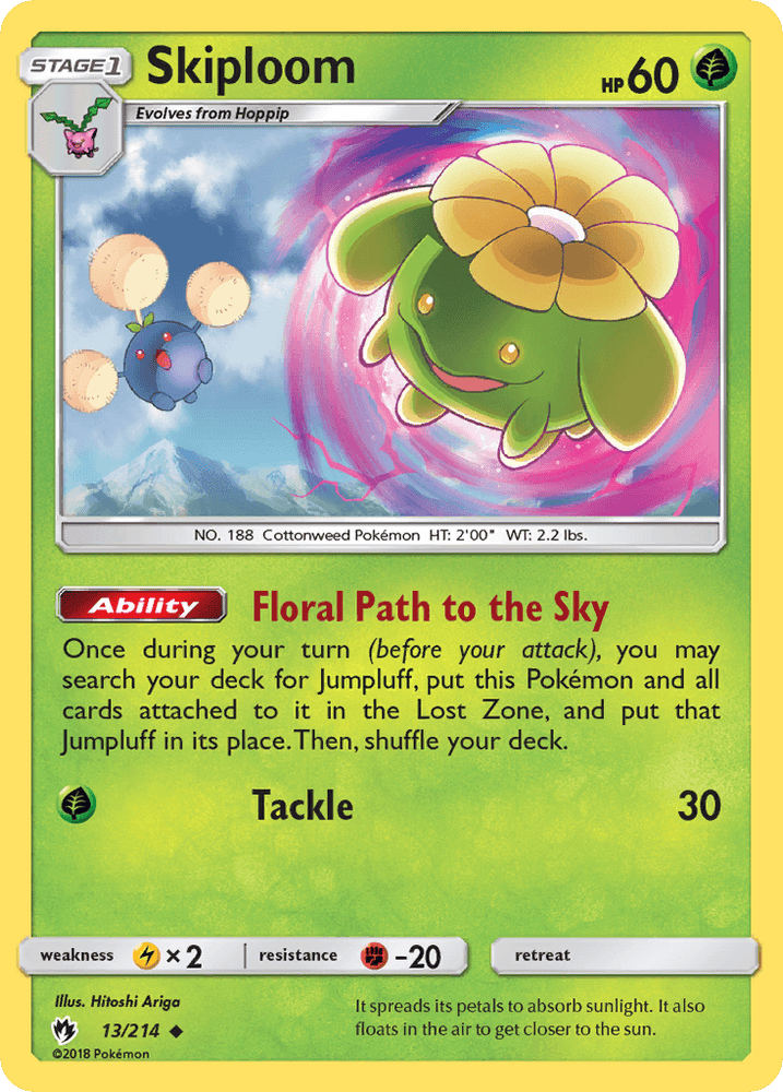 Skiploom (13/214) [Sun & Moon: Lost Thunder] (Online Only)