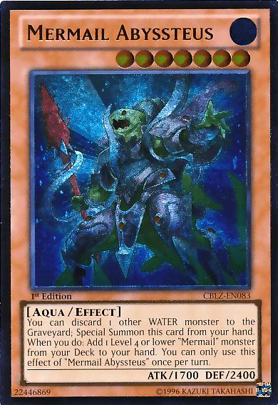 Mermail Abyssteus [CBLZ-EN083] Ultimate Rare (ONLINE ORDER ONLY)