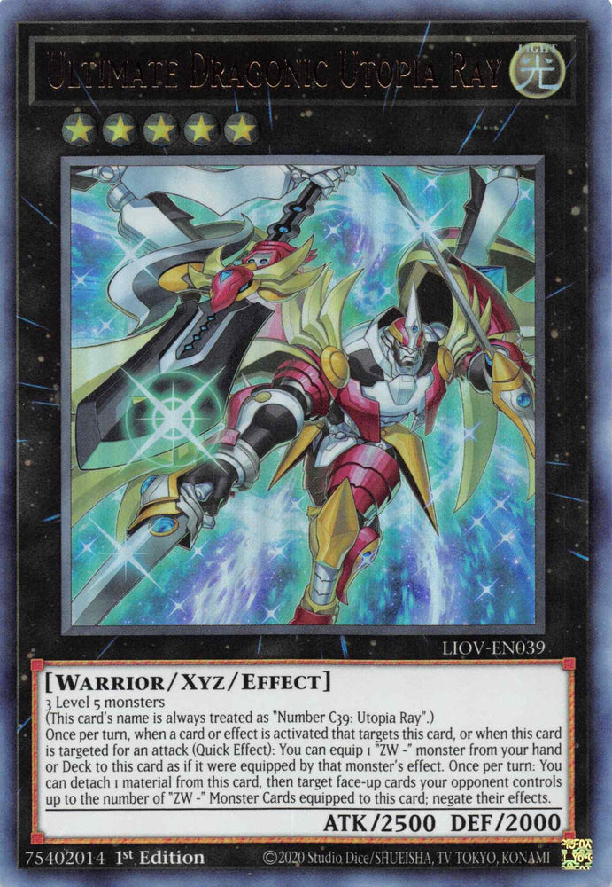 Ultimate Dragonic Utopia Ray [LIOV-EN039] Ultra Rare (ONLINE ORDER ONLY)