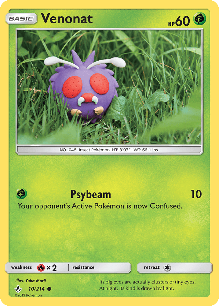 Venonat (10/214) [Sun & Moon: Unbroken Bonds] (Online Only)