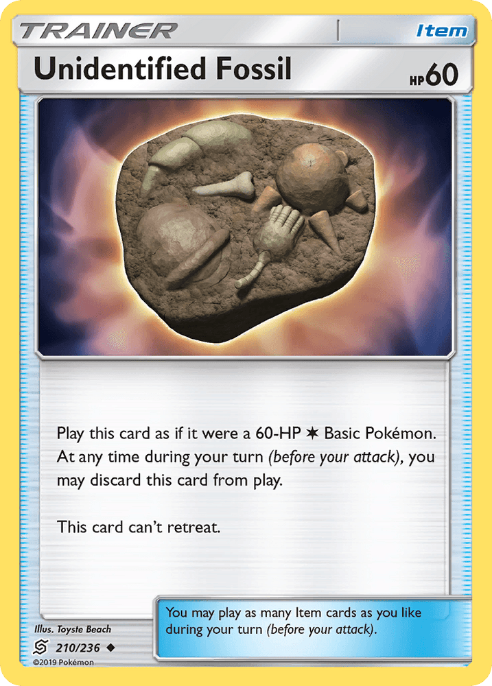 Unidentified Fossil (210/236) [Sun & Moon: Unified Minds] (Online Only)