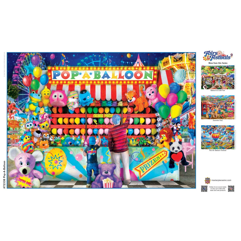 Fairs & Festivals - Pop-A-Balloon 1000 Piece Jigsaw Puzzle (ONLINE ORDER ONLY)