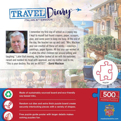 Travel Diary - Italian Afternoon 500 Piece Jigsaw Puzzle (ONLINE ORDER ONLY)