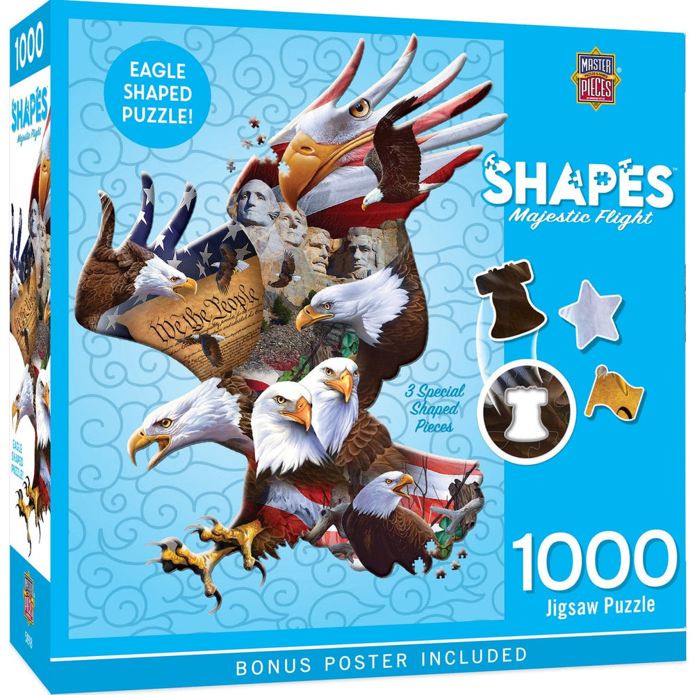Shapes - Majestic Flight 1000 Piece Shaped Jigsaw Puzzle (ONLINE ORDER ONLY)