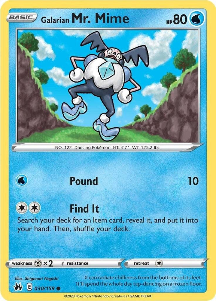 Galarian Mr. Mime (030/159) [Sword & Shield: Crown Zenith] (Online Only)
