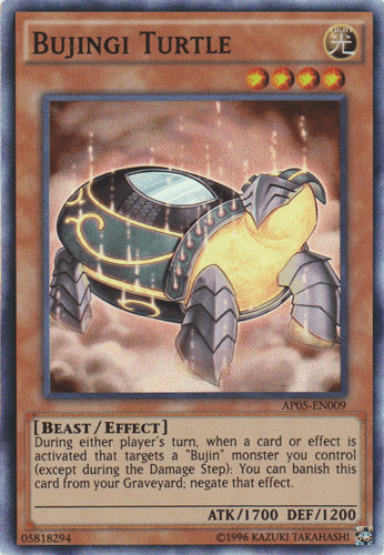 Bujingi Turtle [AP05-EN009] Super Rare (ONLINE ORDER ONLY)