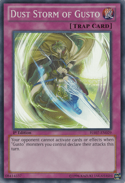 Dust Storm of Gusto [HA07-EN029] Super Rare (ONLINE ORDER ONLY)