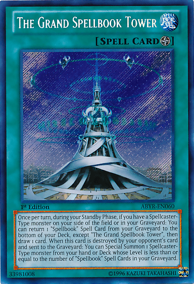The Grand Spellbook Tower [ABYR-EN060] Secret Rare (ONLINE ORDER ONLY)