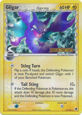 Gligar (16/101) (Delta Species) (Stamped) [EX: Dragon Frontiers] (Online Only)