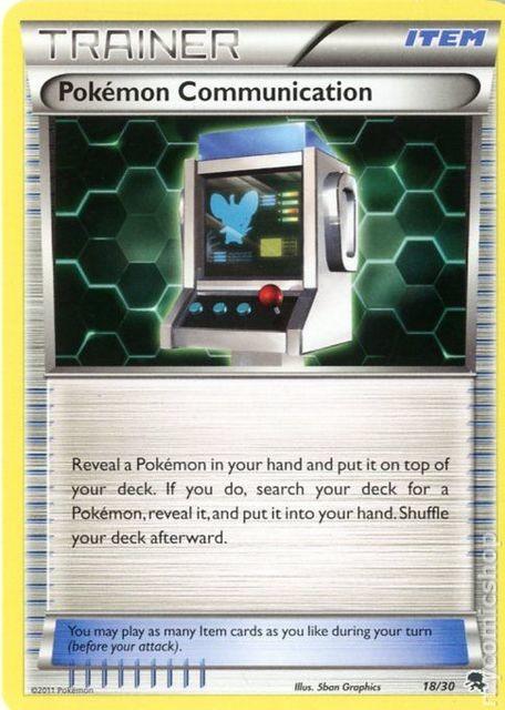 Pokemon Communication (18/30) [Black & White: Trainer Kit - Zoroark] (Online Only)