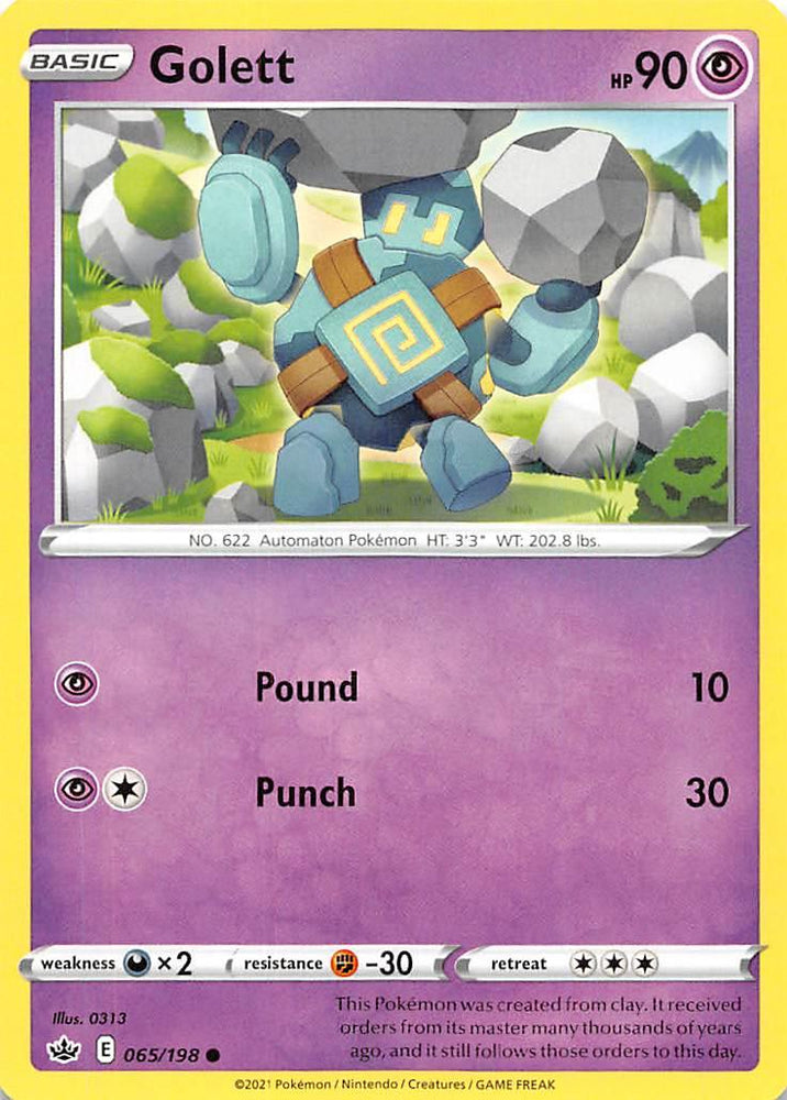 Golett (065/198) [Sword & Shield: Chilling Reign] (Online Only)