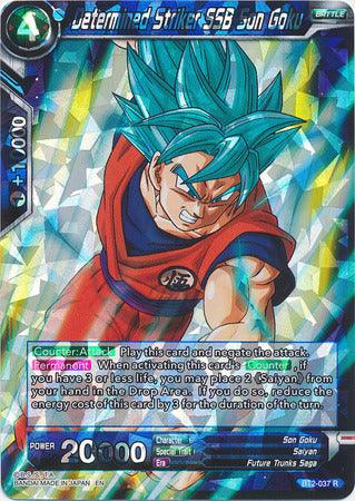 Determined Striker SSB Son Goku (Shatterfoil) (BT2-037) [Dragon Brawl] (ONLINE ORDER ONLY)