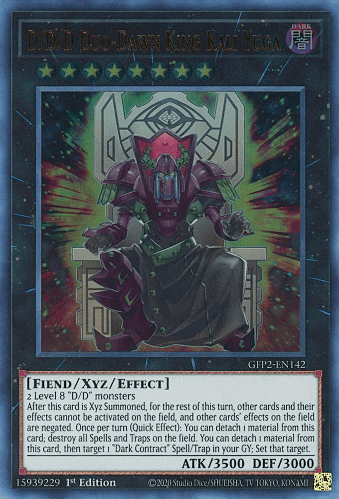 D/D/D Duo-Dawn King Kali Yuga [GFP2-EN142] Ultra Rare (ONLINE ORDER ONLY)