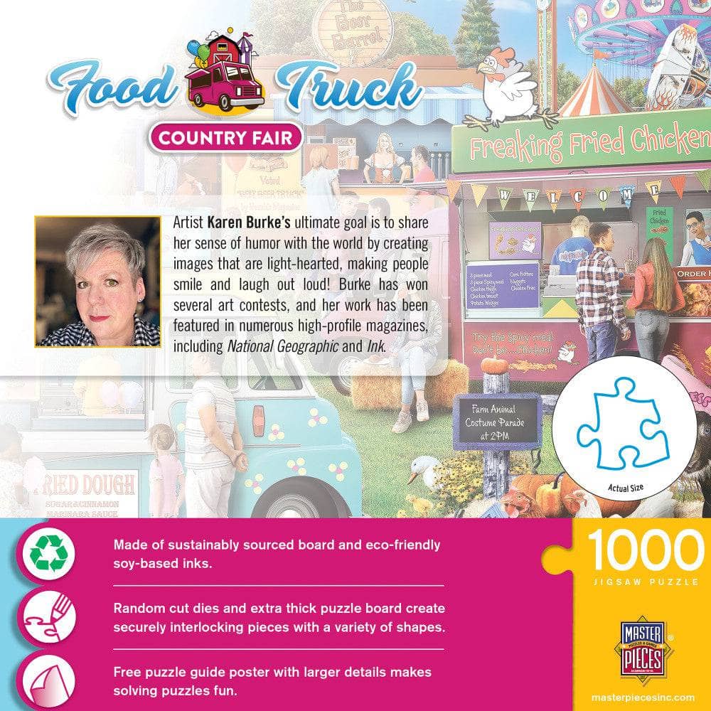 Food Truck Roundup - Country Fair 1000 Piece Jigsaw Puzzle (ONLINE ORDER ONLY)