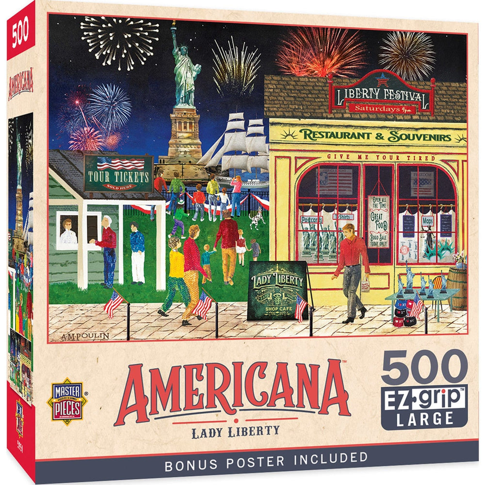 Americana - Lady Liberty 500 Piece EZ Grip Jigsaw Puzzle (ONLINE ORDER ONLY)