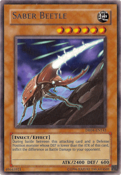 Saber Beetle [DR04-EN143] Rare (ONLINE ORDER ONLY)