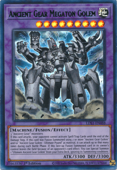 Ancient Gear Megaton Golem (Green) [LDS1-EN088] Ultra Rare (ONLINE ORDER ONLY)
