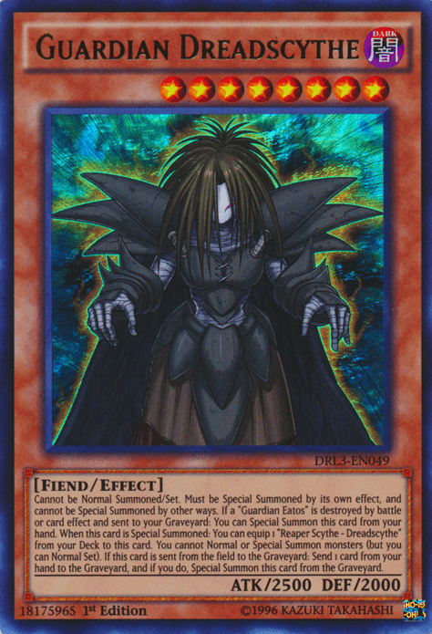 Guardian Dreadscythe [DRL3-EN049] Ultra Rare (ONLINE ORDER ONLY)