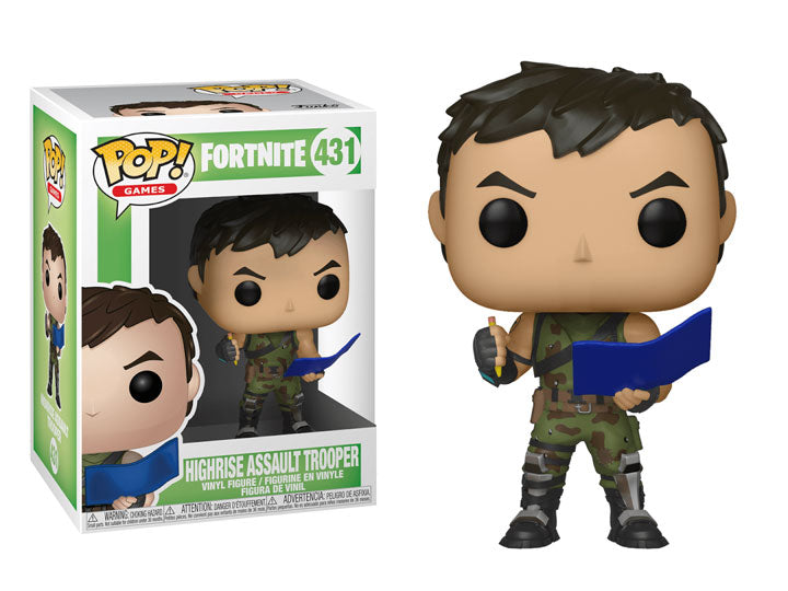 Funko POP 431: Fortnite S1-Highrise Assault Trooper Figure (ONLINE ORDER ONLY)