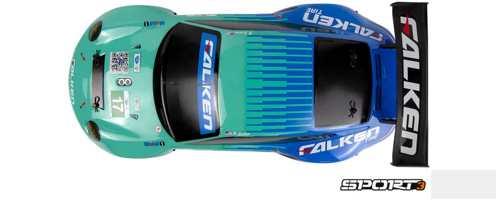 HPI Racing 1/10 Electric Sport 3 Porsche 911 GT3 RSR Falken 160780 (ONLINE ORDER ONLY)