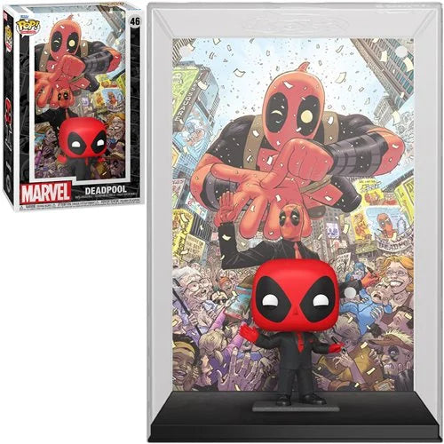 Deadpool (2015) #1 Deadpool in Black Suit Funko Pop! Comic Cover Figure #46 with Case (ONLINE ORDER ONLY)
