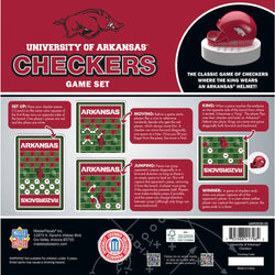 Arkansas Razorbacks Checkers Board Game