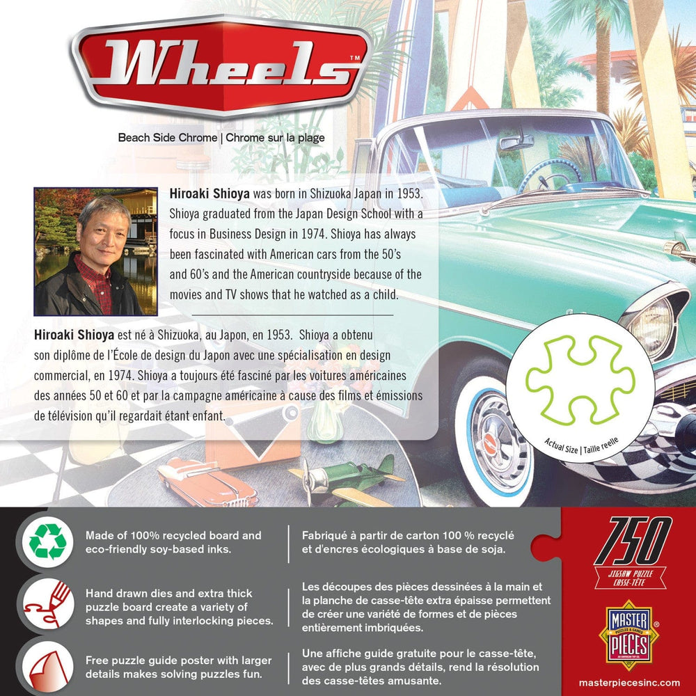 Wheels - Beach Side Chrome 750 Piece Jigsaw Puzzle (ONLINE ORDER ONLY)