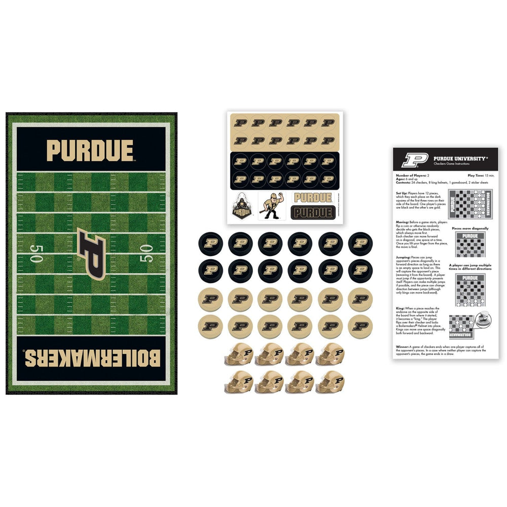 Purdue Boilermakers Checkers Board Game