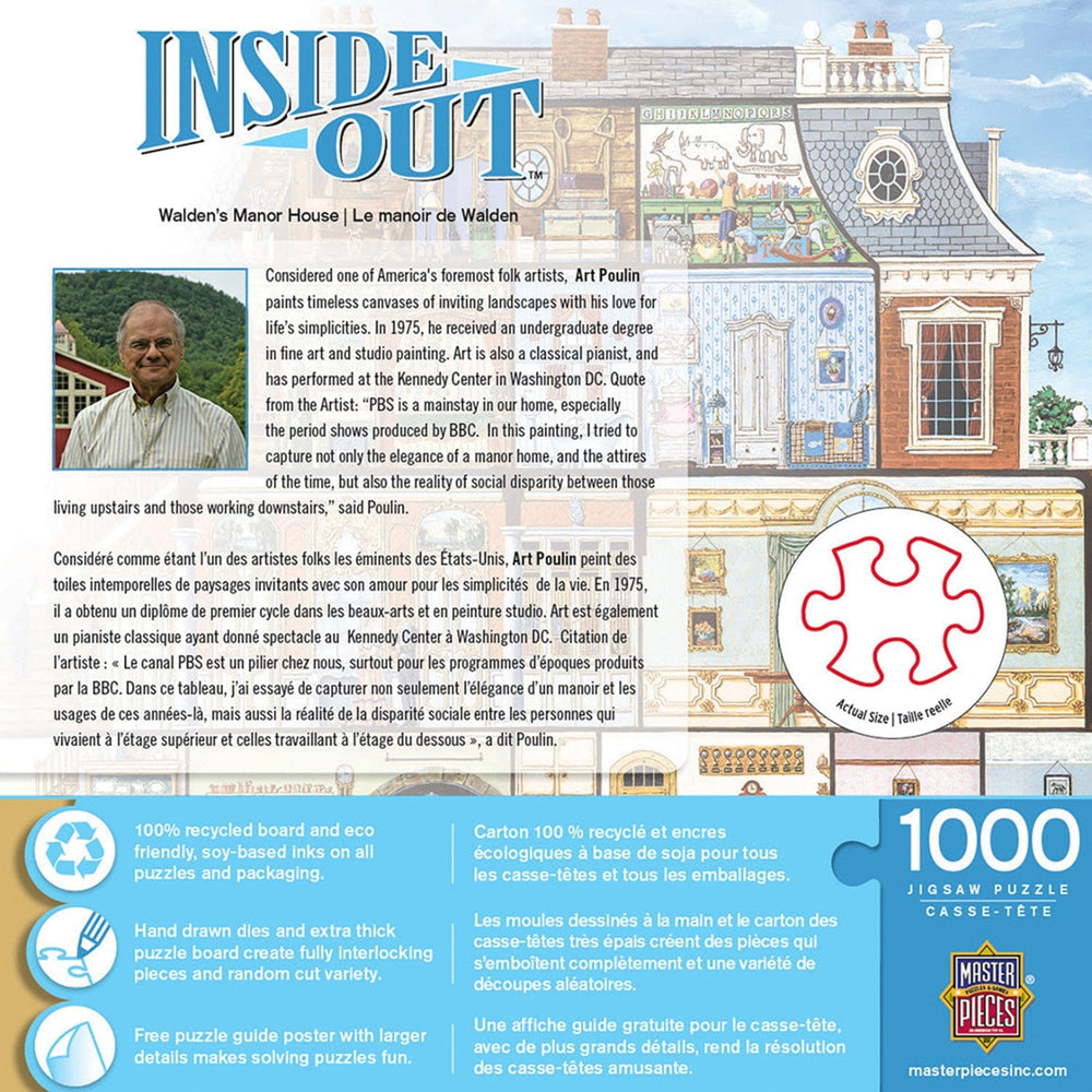 Inside Out - Walden's Manor House 1000 Piece Jigsaw Puzzle (ONLINE ORDER ONLY)