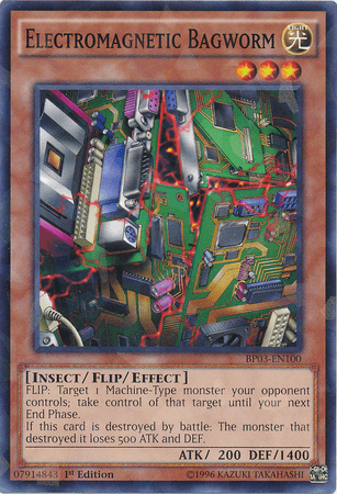 Electromagnetic Bagworm [BP03-EN100] Shatterfoil Rare (ONLINE ORDER ONLY)