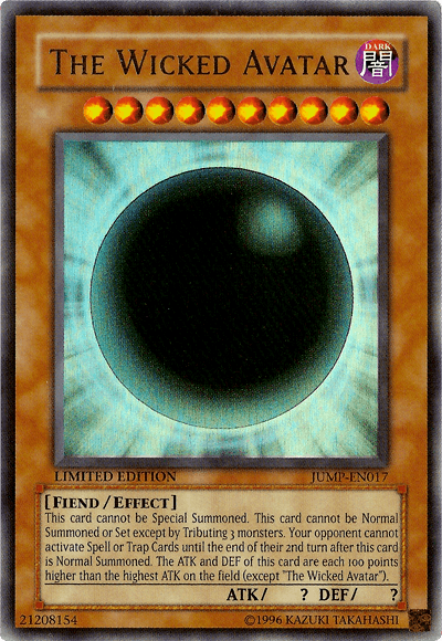 The Wicked Avatar [JUMP-EN017] Ultra Rare (ONLINE ORDER ONLY)