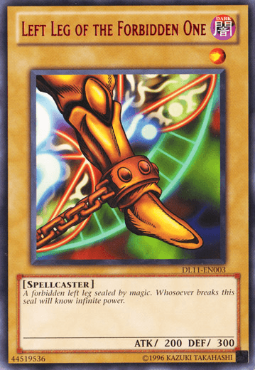 Left Leg of the Forbidden One (Red) [DL11-EN003] Rare (ONLINE ORDER ONLY)