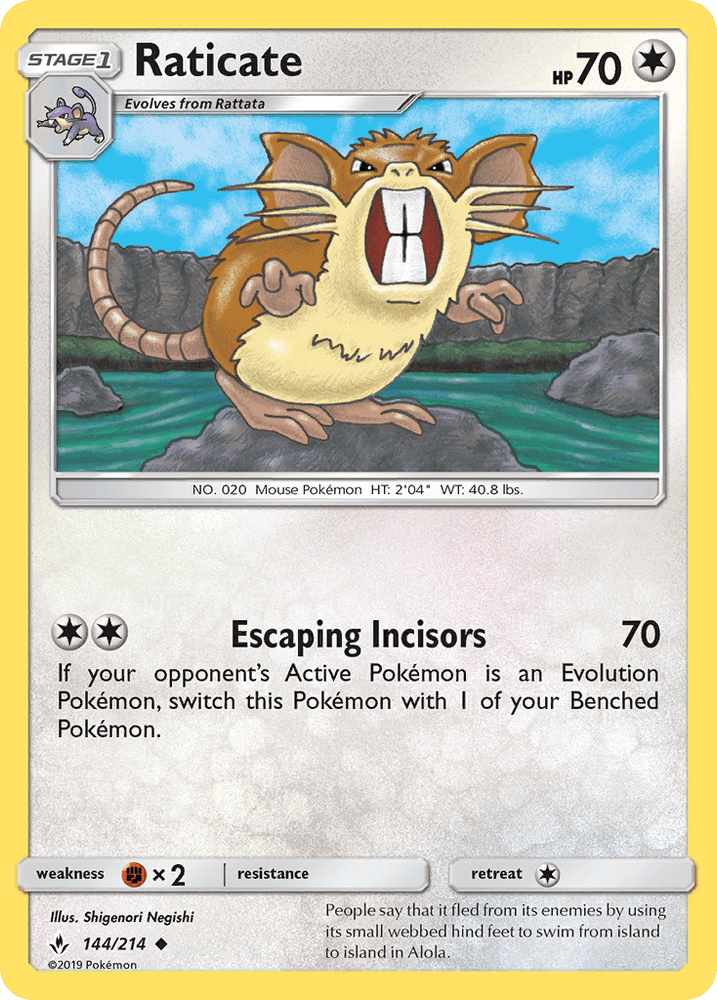 Raticate (144/214) [Sun & Moon: Unbroken Bonds] (Online Only)