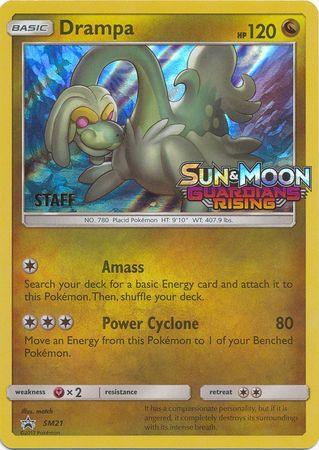 Drampa (SM21) (Staff Prerelease Promo) [Sun & Moon: Black Star Promos] (Online Only)