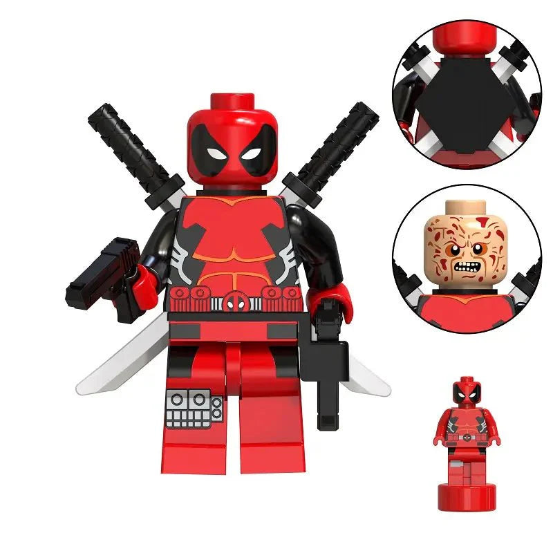 Red Mercenary Custom Minifig (Online Only)