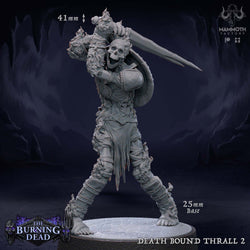 Death Bound Thrall: Sculpt 2 (Skeleton Warrior, Regular or On Fire) (Online Order Only)