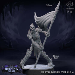 Death Bound Thrall: Sculpt 6 (Skeleton Bannerman, Regular or On Fire) (Online Order Only)
