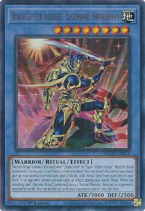 Black Luster Soldier - Legendary Swordsman [MAZE-EN011] Ultra Rare (ONLINE ORDER ONLY)