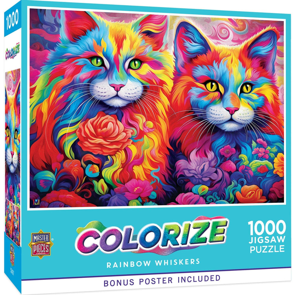Colorize - Rainbow Whiskers 1000 Piece Jigsaw Puzzle (ONLINE ORDER ONLY)