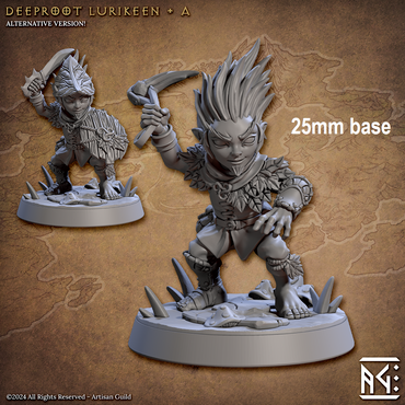 Deeproot Lurikeen Warrior (Base Sculpt A) (Online Only)