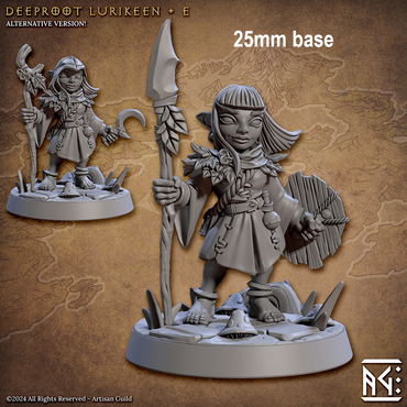 Deeproot Lurikeen Warrior (Base Sculpt E) (Online Order Only)