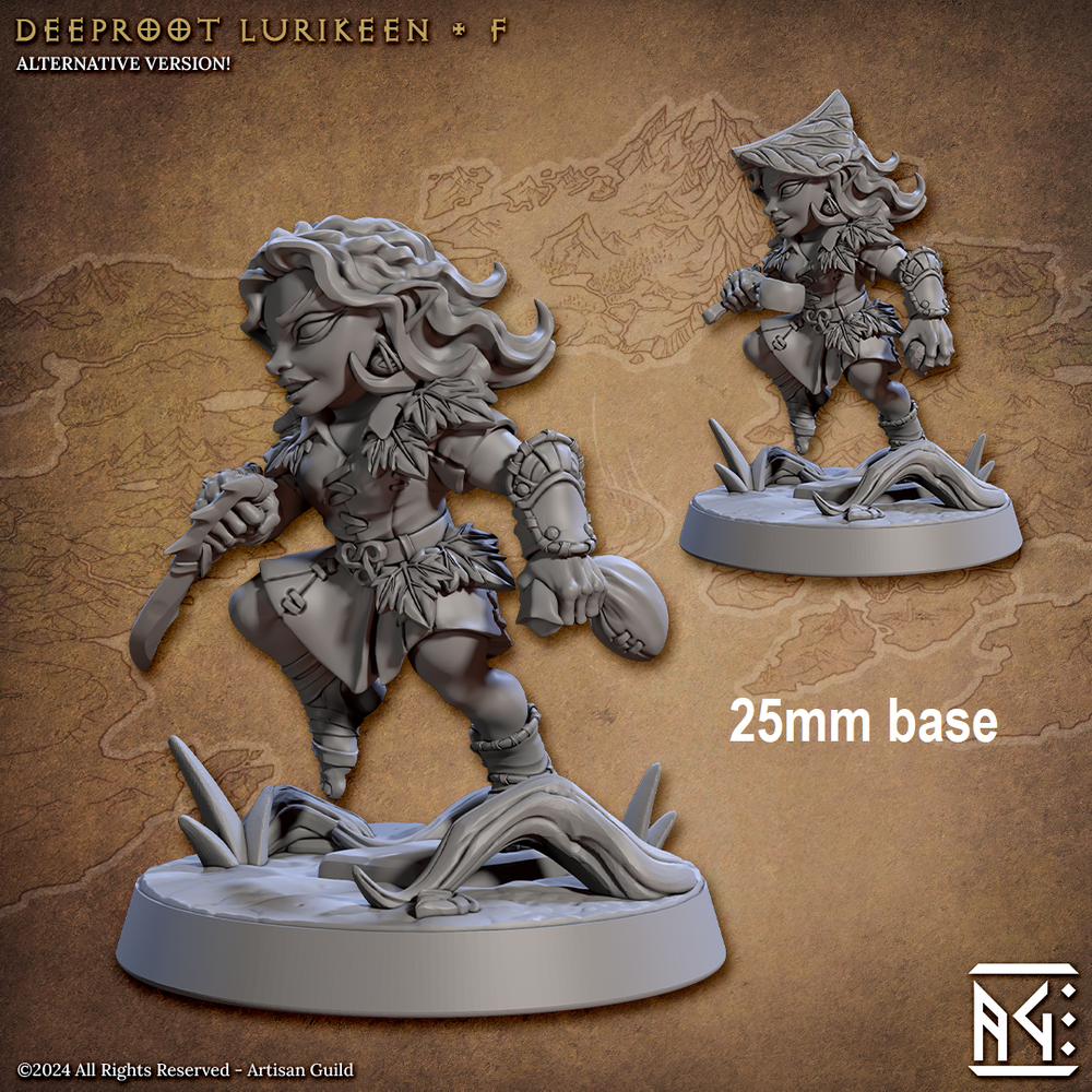 Deeproot Lurikeen Warrior (Base Sculpt F) (Online Order Only)