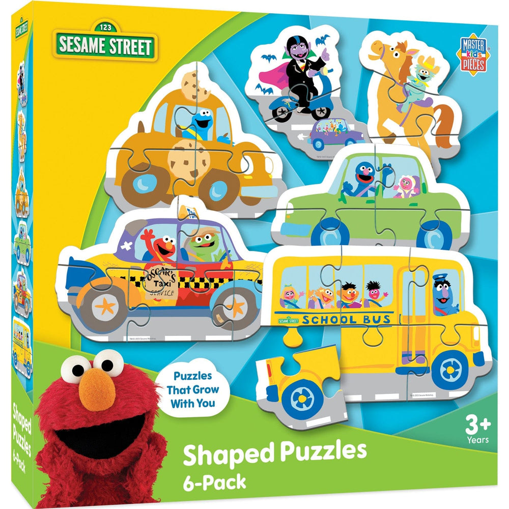 Sesame Street - Vehicles 6-Pack Mini Shaped Jigsaw Puzzles (ONLINE ORDER ONLY)