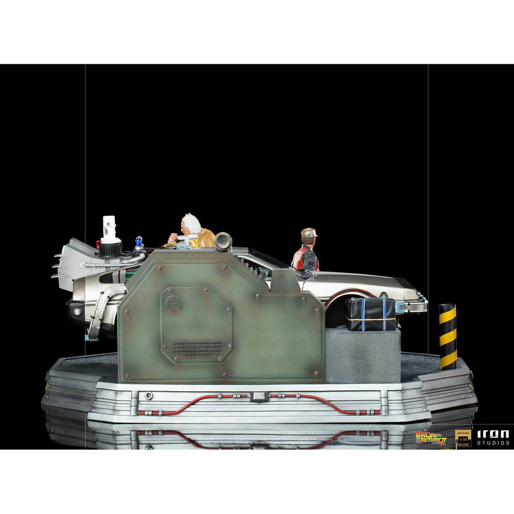 Iron Studios Back to the Future Part II DeLorean (Full Deluxe Version including Marty McFly and Doc Brown) 1:10 Scale Statues (ONLINE ORDER ONLY)
