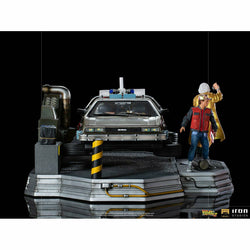 Iron Studios Back to the Future Part II DeLorean (Full Deluxe Version including Marty McFly and Doc Brown) 1:10 Scale Statues (ONLINE ORDER ONLY)