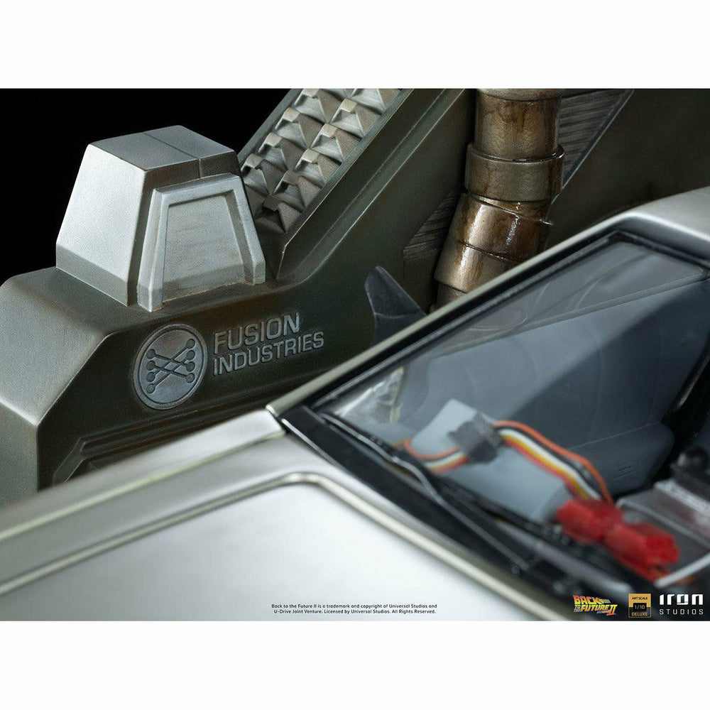 Iron Studios Back to the Future Part II DeLorean (Full Deluxe Version including Marty McFly and Doc Brown) 1:10 Scale Statues (ONLINE ORDER ONLY)
